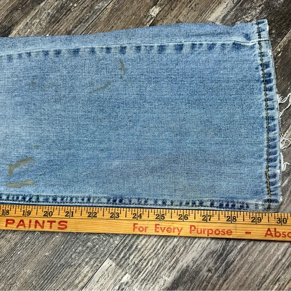 Levi’s 527 Bootcut Jeans Distressed Workwear Denim 38x30